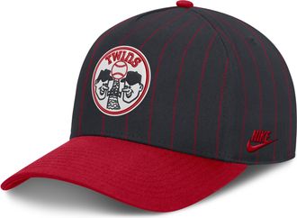 Nike Minnesota Twins Cooperstown Rise Nike Mens MLB A-Frame Adjustable Hat in Blue | NB1D19N4MNT-JC9