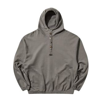 Umbro Explorer Hoodie Smock - Heren - Hoodies - Grijs - M - Katoen - Hoodies & sweatvesten