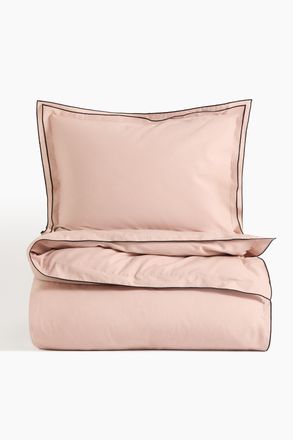 H&M Baumwollbettw&auml;sche in Einzelbett-Gr&ouml;sse - Orange