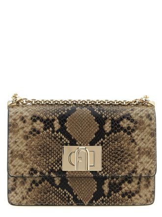 Furla Gray Goatskin Crossbody Womens Bag