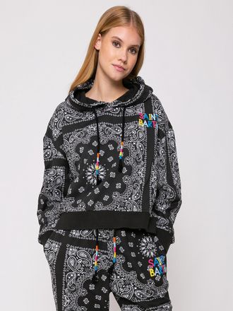 MC2 Saint Barth Cotton Bandanna Hoodie With Saint Barth Embroidery