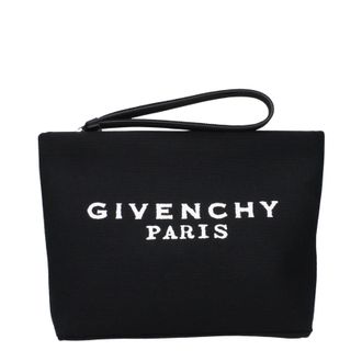 Givenchy Damens Clutch aus schwarzem Stoff