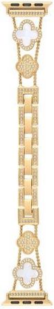 BCBGeneration Clover Link Bracelet Apple Watch Watchband in Gold at Nordstrom Rack