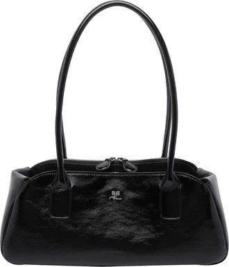 Courr&egrave;ges Strip Naplack Shoulder Bag