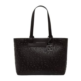 A|X Armani Exchange Shopper Tote - Dames - Tassen - Bruin - Maat: ONE Size Leer