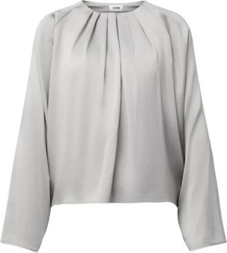 Drykorn Harleen Blouse - Dames - Blouses - Grijs - S - Satijn - Overhemden