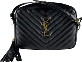 Saint Laurent Pre-owned Cross Body Bags, female, Black, Size: ONE SIZE Pre-owned Vintage Shoulder Bag