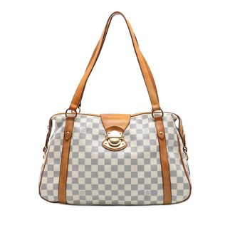 Louis Vuitton Pre-owned Womens Damier Azur Stresa Pm - White Textile - One Size