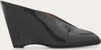 Ferragamo Donna Mule con zeppa Nero Taglia 35.5