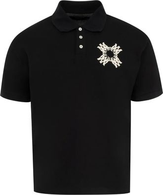 Amiri Polo con logo - Nero