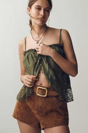 Blank NYC Fortune Cookie Suede Shorts