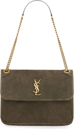 Saint Laurent Niki Tripouch In Suede