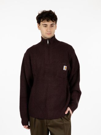 Carhartt Work in Progress Detroit half zip sweater palisander