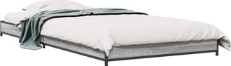 vidaXL Estructura De Cama Sonoma Gris 80 X 200 Cm Madera De Ingenier&iacute;a Vidaxl