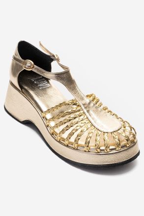 Prologue Barry Gevlochten Sleehak Sandaal