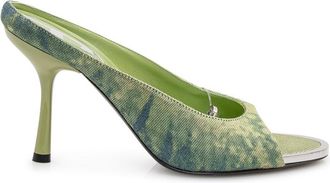 Diesel Green Printed Heels