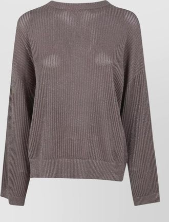 Brunello Cucinelli relaxed knit sweater round neck long sleeves