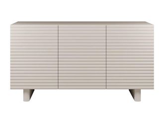 Vente-Unique Sideboard With 3 Doors In MDF - Beige - LUDIMA