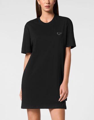 Philipp Plein T-Shirt Jurk Kort Iconic Plein
