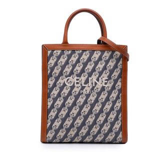 Celine Kettingprint Leren Rand Tote