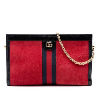 Gucci Pre-owned Gucci Medium Suede Web Ophidia Chain Shoulder Bag Ladies 6TIGSNDMZ737KEBM