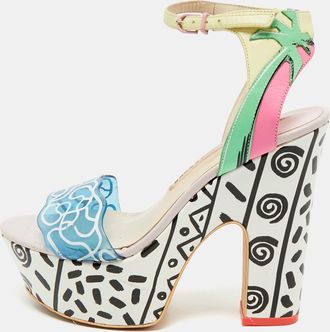 Sophia Webster Multicolor Leather And Pvc Jade Malibu Platform Sandals