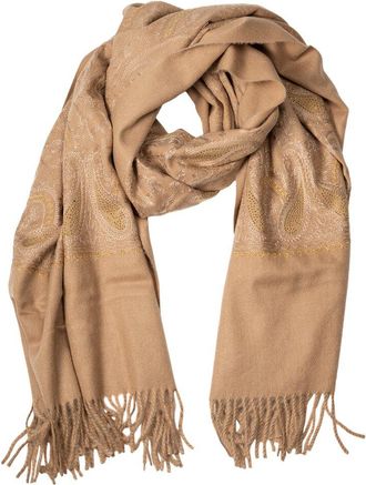 Saachi Saachi Paisley Embroidered Scarf
