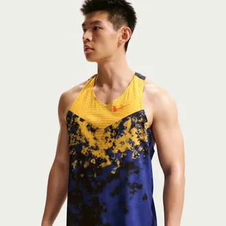 Nike Mens AeroSwift Dri-FIT ADV Running Singlet in Yellow | IU4522-848