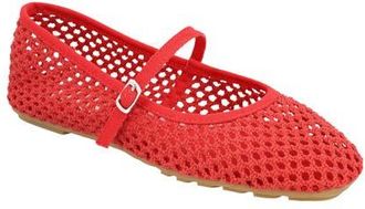 Mia Kora Mary Jane Flat in Red at Nordstrom, Size 6.5