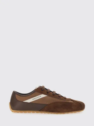 Alexander McQueen McQueen Boxe Low-Top Trainers in Calfskin and Nylon