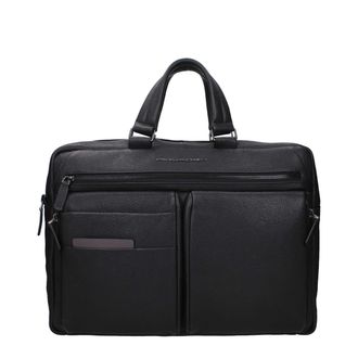 Piquadro Leather Business And Laptop Mens Bag