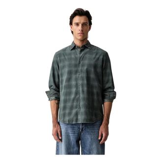 Marc O'Polo Overhemden, Heren, Groen, XL, Casual Shirts