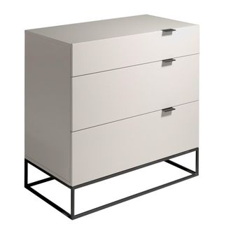 Angel Cerd&aacute; C&oacute;moda madera gris y acero negro
