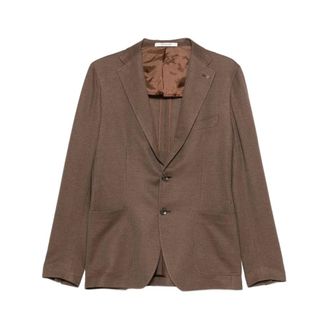 Tagliatore Blazers, male, Brown, Size: M Jacket Tagliatore