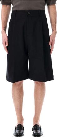 STUDIO NICHOLSON Casual Shorts, male, Black, Size: S Bermuda Shorts for Men and Women