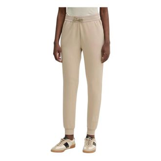 A|X Armani Exchange Broeken, Dames, Beige, L, Katoen, Jogger broek met toon-op-toon logo