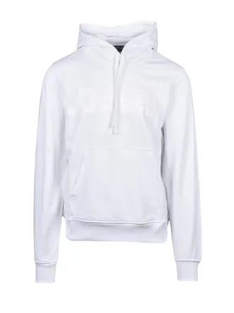 Diesel White Cotton Minimalist Hoodie