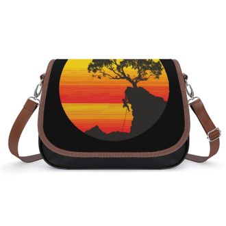 Generic Vintage Rockclimbing Crossbody Bags for Women Shoulder Messenger Bag Purse Handbags