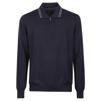 Fay Jersey de punto con cuello redondo - Knitwear - Hombre - Azul - 2XL