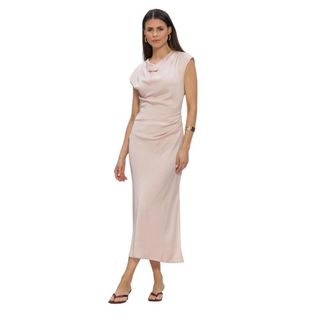 Modstr&ouml;m Tailormd Jurk - Dames - Jurken - Roze - Maat: XS Satijn