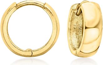Canaria Canaria Italian 10kt Yellow Gold Petite Huggie Hoop Earrings