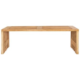 Moloo Banco de teca maciza reciclada de 140 cm