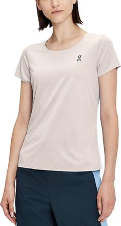 On Womens Performance Top In Pearl Undyed-White