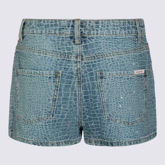 Self Portrait Womens Shorts Blue _pl