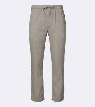 Frescobol Carioca Oscar linen and cotton straight pants