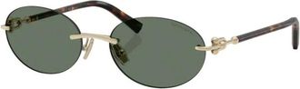 Tiffany & Co. Sunglasses, unisex, Yellow, Size: 56 MM Tf3104D Sunglasses