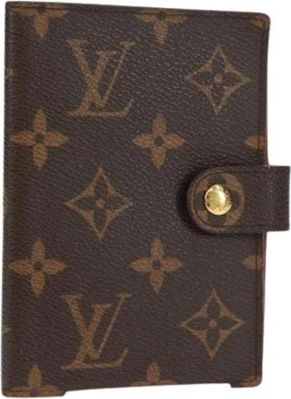 Louis Vuitton Pre-owned Wallets, female, Brown, Size: ONE SIZE Pre-owned Canvas Home-Office Wallet