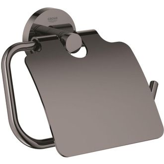 GROHE Essentials Quitapapeles Met&aacute;lico Con Fijaciones Ocultas, Grafito Duro (40367a01)