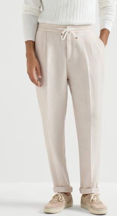 Brunello Cucinelli Trousers with drawstring in Yuta at Nordstrom, Size 52 It