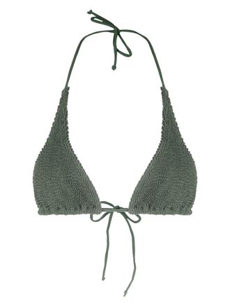 Bond-Eye Top bikini Sofie a triangolo - Verde